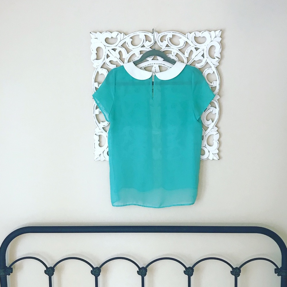 🧚‍♂️ MEZZANINE 🧚‍♂️ Peter Pan Collar Blouse